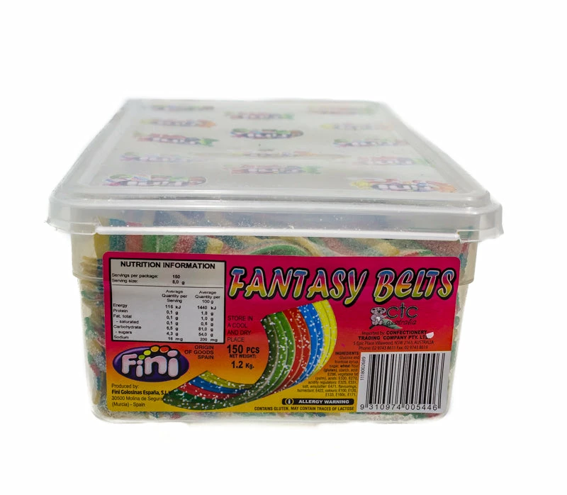 Fantasy Rainbow Belts - Straps Tub 1 Fantasy Rainbow Belts - Straps Tub