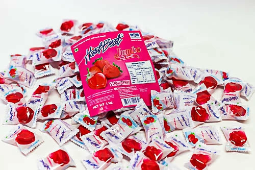 Hartbeat (Heartbeat) Strawberry Jumbo Heart Candies Bag 3 Hartbeat (Heartbeat) Strawberry Jumbo Heart Candies Bag - Image 3
