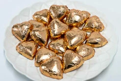 Hearts - Milk Chocolate Hearts In Rose Gold Foil 350g -Snack Sales 2024 HeartsRoseGold15