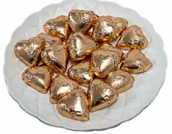 Hearts - Milk Chocolate Hearts In Rose Gold Foil 350g -Snack Sales 2024 HeartsRoseGold16