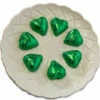 Hearts - Milk Chocolate Hearts In Green Foil 1kg