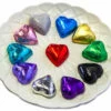 Hearts - Milk Chocolate Hearts In Mixed Foils 350g
