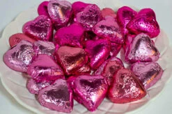 Hearts - Milk Chocolate Hearts In Mixed Pink Foils 350g -Snack Sales 2024 Hearts 20Mixed 20Pinks 202