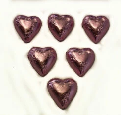 Hearts - Chocolate Hearts In Light Pink Foil (5kg Bulk) -Snack Sales 2024 Hearts 20Pink 202