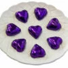 Hearts - Milk Chocolate Hearts In Purple Foil 1kg