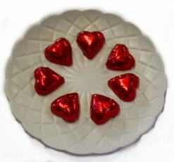 Hearts - Milk Chocolate Hearts In Red Foil 350g