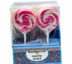 Lollipops - Swirl Flat Pops Pink