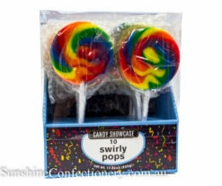 Lollipops - Swirl Flat Pops Rainbow
