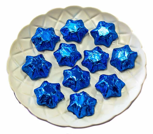 Stars - Chocolate Foil Stars - Electric Blue -Snack Sales 2024 Stars 20Elec 20Blue 201