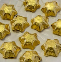 Stars - Chocolate Foil Stars - Gold 5kg