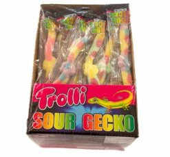 Sour Gecko Trolli Box 40pcs -Snack Sales 2024 Trolli 20Sour 20Gecko