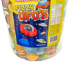 Fizzy UFO's - Flying Saucers Tub -Snack Sales 2024 UFOs 20tub 201